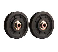 LFJ 90 mm Roulement Poulie Nylon, Poulie Musculation, Roue Universelle pour câble Machine Gym équipement Porte de Garage, Porte coulissante poulie (2Pcs)