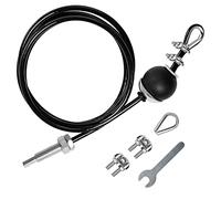 LFJ Câble de Gymnastique, Corde Fil d'acier de Remise en Forme DIY LAT Home Gym Poulie Câble Machine Musculation Cable (Réglable 3,5 m avec vis)