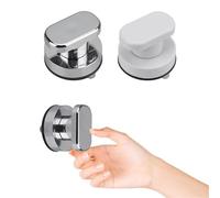 LFJQFQR Main courante antidérapante avec ventouse, poignée de douche sans perçage, offre une prise sûre for une prise en sécurité dans la porte en verre de la baignoire de la salle de bain(White L)
