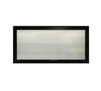 LFONDIGE Fenêtres rectangulaires en métal, Montage encastré, pivotantes à 360°, Remplacement du Verre trempé pour Une Ventilation améliorée dans Les hangars, sous-sols, salles de Bains et Bureaux.