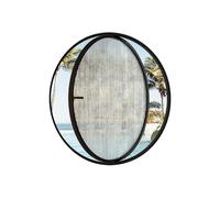 LFONDIGE Hublots Ronds rotatifs en Verre - Hublots de Ventilation rotatifs à 360° en Alliage d'aluminium Hublot Rotatif avec hublot Rond en Verre trempé (Noir)