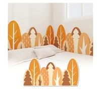 LFONDIGE Panneau Mural 3D en Feutre Anti-Collision pour Enfants, tête de lit autocollante décorative, Panneaux muraux rembourrés, Panneau de liège pour Murs (Orange, 40 cm x 150 cm)