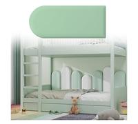 LFONDIGE Rembourrage Mural Anti-Collision pour Enfants, Panneaux muraux décoratifs 3D Autocollants, Sac Souple, Autocollants muraux rembourrés, Panneau de Protection pour tête de lit Tatami (Vert, 30