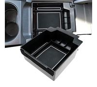 LFOTPP Accoudoir Boîte de Rangement Pour Seat Ateca FR 2017-2023, Plateau de Rangement avec Tapis Antidérapant de la Console Console de Voiture, Seat Ateca SUV Accessoies (Blanc)