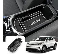 LFOTPP C-HR Accoudoir Boite de Rangement Central, CHR Accessoire Voiture Interieur du Tiroir Consol Organiseurs (Blanc)