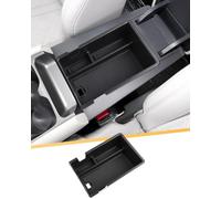 LFOTPP Compatible avec BYD Atto 2 2025 Boîte de rangement pour console centrale, Organiseur de boîte à gants pour accoudoir avec tapis antidérapant, pour BYD ATTO 2 Yuan Up Accessoires (Noir
