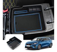 LFOTPP Compatible avec Kia Ceed CD Proceed SW GT Accoudoir Boite de Rangement Sous Central Console, Plateau de Rangement Organiseurs de la Console Pour Ceed, Accessoire Voiture (Bleu)