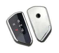 LFOTPP Compatible avec Seat Leon Ateca Tarraco Golf 8 Octavia Coque de protection en silicone TPU pour clé de voiture (argent)