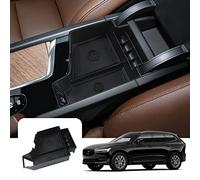 LFOTPP Compatible avec Volvo XC60 XC90 V60 S60 V90 S90 2017-2023 Accoudoir Boite de Rangement, Plateau de Rangement Organiseurs de la Central Console, Accessoire Voiture (Noir)