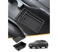 LFOTPP Lot de 2 boîtes de rangement pour console centrale Hyundai Kona SX2 EV Elektro 2024 2025, organiseur d'accoudoir central, boîte à gants, boîte de rangement, accessoires Kona SX2 EV