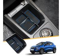 LFOTPP Pour Dacia Spring Electric EV Accoudoir Boite de Rangement Central, Spring Electric EV Accessoire Voiture Interieur du Tiroir Consol Organiseurs (Bleu)