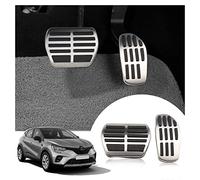 LFOTPP Pour Renaul-t Clio 5 / Captur 2 / Arkana/Kadjar/Koleos/Dacia Duster [Transmission Automatique] Antidérapant Couvre-pédales, Alliage d'aluminium Housse de Pédale de Accélérateur et Freins