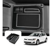 LFOTPP pour VW Golf 8 MK8 8.5 Organiseur de console centrale de voiture, accessoires Golf 8 boîte de rangement pour accoudoir central Plateau de rangement Compartiment à rangement Accessoires