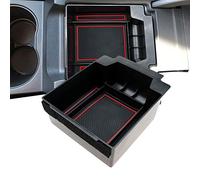 LFOTPP Seat Ateca FR Accoudoir Boite de Rangement Central, Accessoire Voiture Interieur du Tiroir Consol Organiseurs (Rouge)