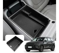 LFOTPP Tucson NX4 AT Accoudoir Boite de Rangement Central, Accessoire Voiture Interieur du Tiroir Consol Organiseurs (Noir)