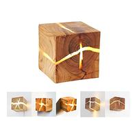 Lfoute Applique Murale Vintage En Bois LED 5W Lampe Murale Créative Lampe De Nuit Fissure Aléatoire Éclairage Applique Intérieur Pour Chambre Salon Salle À Manger Couloir Escalier Lumières,1 pc