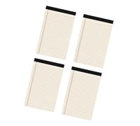 LfrXtra 4 Pièces Bloc-notes Déchirables Petit Bloc- Papier À Lettres Feuille De Mémos Juridiques Pour Le Bureau L'école Blocs- Lignés Petits Blocs- Poche