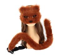 LfrXtra Accueil, Therians and Tail Set pour filles Halloween Queue de chat Cosplay Renard Queue de loup