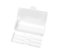 LfrXtra Boîtes de rangement, étui de rangement double couche pour nail art, stylos, pinceaux à ongles, outils d'art des ongles, boîte transparente pour outils de manucure et pédicure