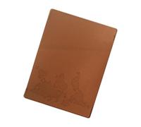 LfrXtra Étui à passeports personnalisé pour carte du monde avec jeu de fils pour documents d'aventure mondiale, marron