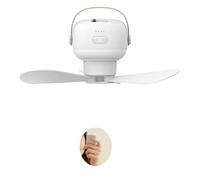 LfrXtra Ventilateur Camping USB 10 Pouces avec Lampe Plafond Pliable Lampe