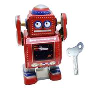 LfrXtra Windup Robot Figurine Toy Collectible Gift Theme Party Gathering Desk Decoration Gift for Collector
