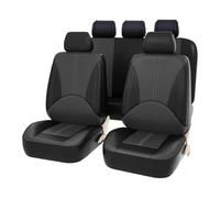 LFSYYD Voiture Ensembles De Housses Siège pour Nissan Micra K14 2017-2022, Housses De Siège Avant Et Arrière en Cuir Confortable AntidéRapant Accessoire,B/Black Grey