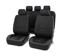 LFSYYD Voiture Ensembles De Housses Siège pour Nissan Micra K14 2017-2022, Housses De Siège Avant Et Arrière en Cuir Confortable AntidéRapant Accessoire,A/Black