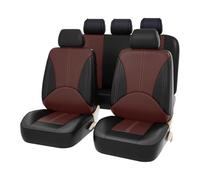 LFSYYD Voiture Ensembles De Housses Siège pour Nissan Micra K14 2017-2022, Housses De Siège Avant Et Arrière en Cuir Confortable AntidéRapant Accessoire,D/Black Coffee