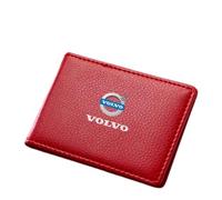 LFUPING Sac de Carte de Titulaire de Permis de Conduire pour Volvo C40 Recharge Pure Electric 2022-2024, Porte-Cartes de Crédit Etui à Cartes Bancaires Portefeuille Homme,D