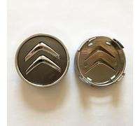 LFWCZS Auto Cache Moyeux pour Citroen C8,4 Pièces 60mm Capuchons De Centre avec Logo Moyeu Roue Bouchon Enjoliveur Jante Centre D'emblème Voiture Accessoires Décoration,Grey