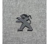 LFXLDS pour Peugeot 3008 2020 2021 2022 2023 Embleme Logo Coffre Arrière,Noir 3D Lion Lettres Numéros Insigne Autocollant Stickers Badge Métal ABS Rechange Styling Voiture Accessoires,Rear Lion