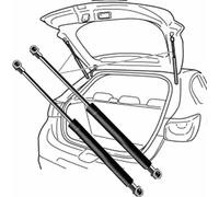 LFZDFSD Tige de Support de Coffre de hayon de Voiture pour Renault pour Avantime (DE0) 2001-2003(OEM:6025401711)-35.7cm Tige de Support de Ressort à gaz