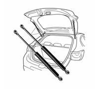 LFZDFSD Tige de Support de hayon pour Opel Corsa E Hatchback/Van (X15) 2014-2020(No #871024260)-60.3cm Tige de Support de vérin à gaz