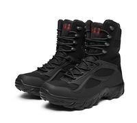 Lfzhjzc Bottes Tactiques pour Hommes, Bottes de Travail pour Hommes, Botte Tactique, Bottes de Travail Militaires, Fan de l'armée, Alpinisme, Plein air, entraînement sur Le Terrain, Champ de Bataille