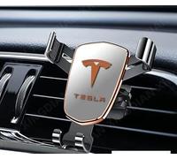 LFZNB Support de téléphone à Fixation sur Grille d'aération, [ne gêne jamais la visibilité], Support de téléphone à Fixation sur Grille d'aération, Base pivotante à 360°. pour Tesla.