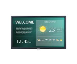 LG 22SM3G-B affichage de messages Panneau plat de signalisation numérique 54,6 cm (21.5 ) IPS Wifi 250 cd/m² Full HD Noir Intégré dans le processeur 16/7