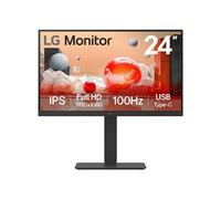 LG 24BA750-B Écran LCD 23.8" Full HD 1920x1080 IPS 100Hz 5ms, Hub USB-C 65W, DisplayPort 1.4, HDMI, RJ45, VESA, Noir