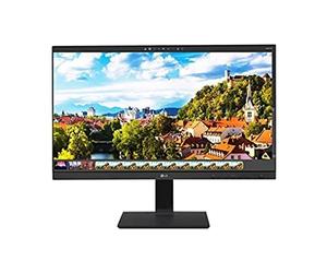 LG 24BK55YP-I Ecran PC Pro 24" - Dalle IPS résolution FHD (1920x1080), 5ms 75Hz, NTSC 72%, inclinable, Orientation Gauche/Droite, réglable en Hauteur, Mode Portrait, Haut-parleurs intégrés