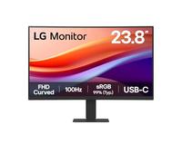LG 24U421A-B Ecran PC bureautique 24" - Dalle VA résolution FHD (1920x1080), 5ms 100Hz, HDR 10, sRGB 99% (CIE1931), inclinable, incurvé 1500R, HDMI 2.0, USB-C (15W)