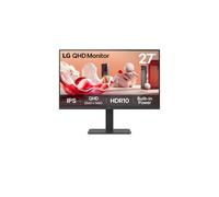 LG 27BA54QB-B - Écran LCD - 27" - 2560 x 1440 QHD @ 75 Hz - IPS - 350 cd/m² - 1000:1 - HDR10 - 5 ms - 2xHDMI, DisplayPort - haut-parleurs G