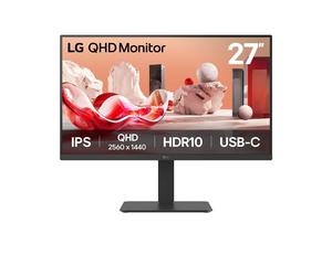 LG 27BA65QB écran plat de PC 68,6 cm (27") 2560 x 1440 pixels Wide Quad HD LED Noir