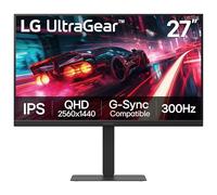 LG 27G640A-B Ultragear QHD (2560 x 1440) Moniteur Gaming IPS, 300Hz, 1ms, NVIDIA G-Sync, AMD FreeSync Premium, VESA DisplayHDR 400, HDMI 2.1, USB Type-C, Inclinaison/Altitude/Roulant/Support