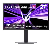 LG 27GM950B-B Ultragear Evo 5K (5.120x2880) IPS Mini LED Moniteur Gaming, 165Hz, 1ms, NVIDIA G-Sync, FreeSync Premium, DisplayHDR1000, HDMI, DP, USB-C, Support Inclinaison/Hauteur/Pivotant