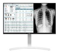 LG 27HJ712C - Écran LED - 8MP - couleur - 27" - 3840 x 2160 4K @ 60 Hz - AH-IPS - 350 cd/m² - 1000:1 - 5 ms - 2xHDMI, DisplayPort - blanc (noir), cadre et base argent Blanc (noir) G