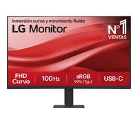 LG 27U421A-B - Écran LCD - incurvé - 27" - 1920 x 1080 Full HD (1080p) @ 100 Hz - VA - 250 cd/m² - 3000:1 -HDR10 - 5ms - HDMI, USB-c