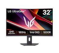 LG 32G600A-B Ultragear QHD (2560x1440) Ecran Gaming Incurvé, 180Hz, 1ms, AMD FreeSync, HDMI, DisplayPort, Support Ajustable, Inclinaison/Hauteur/Pivotant, Noir
