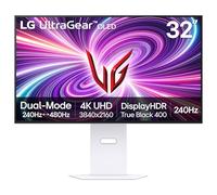 LG 32GS95UV Moniteur de Jeu OLED Ultragear de 32 po UHD 240 Hz 0,03 ms DisplayHDR True Black 400 AMD FreeSync Premium Pro NVIDIA G-Sync HDMI 2.1 DisplayPort Support inclinable/Hauteur/pivotant Blanc