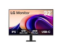 LG 32U631A-B Ecran PC bureautique 32" - Dalle IPS résolution QHD (2560x1440), 5ms 100Hz, HDR 10, sRGB 99% (CIE1931), inclinable, HDMI 2.0, USB-C (15W)