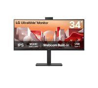 LG 34BA85QE-B écran plat de PC 86,4 cm (34") 3440 x 1440 pixels Wide Quad HD LCD Noir
